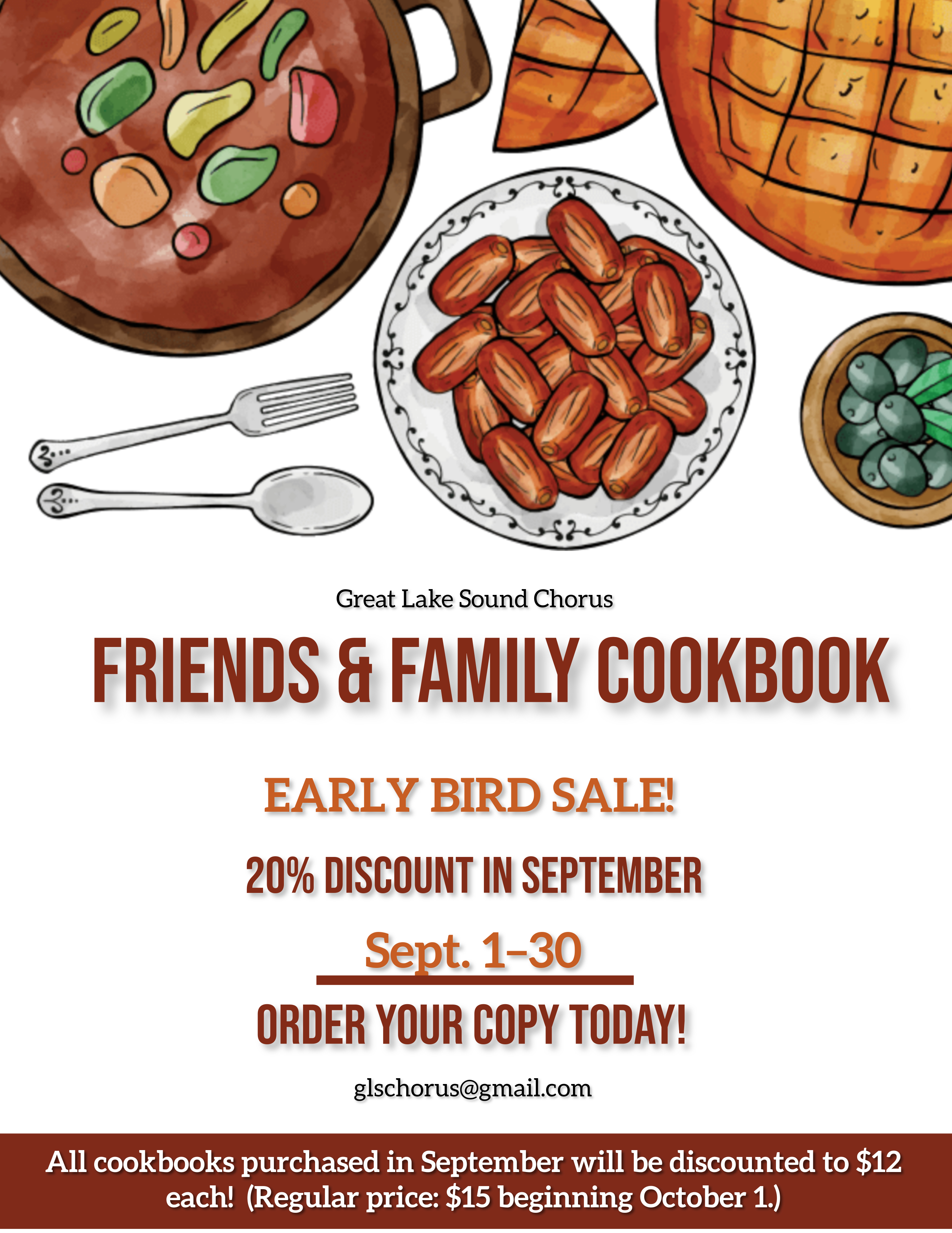 Early Bird Cookbook Sale